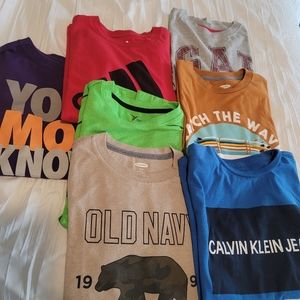 7 Boys tshirt .bundle. size small and medium